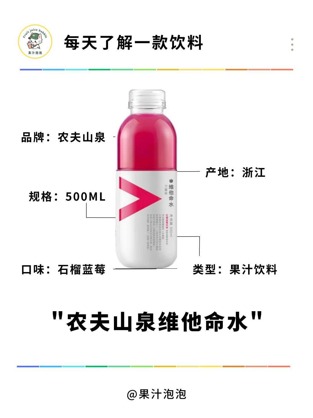 挑战每天了解一款饮料：农夫山泉维他命水