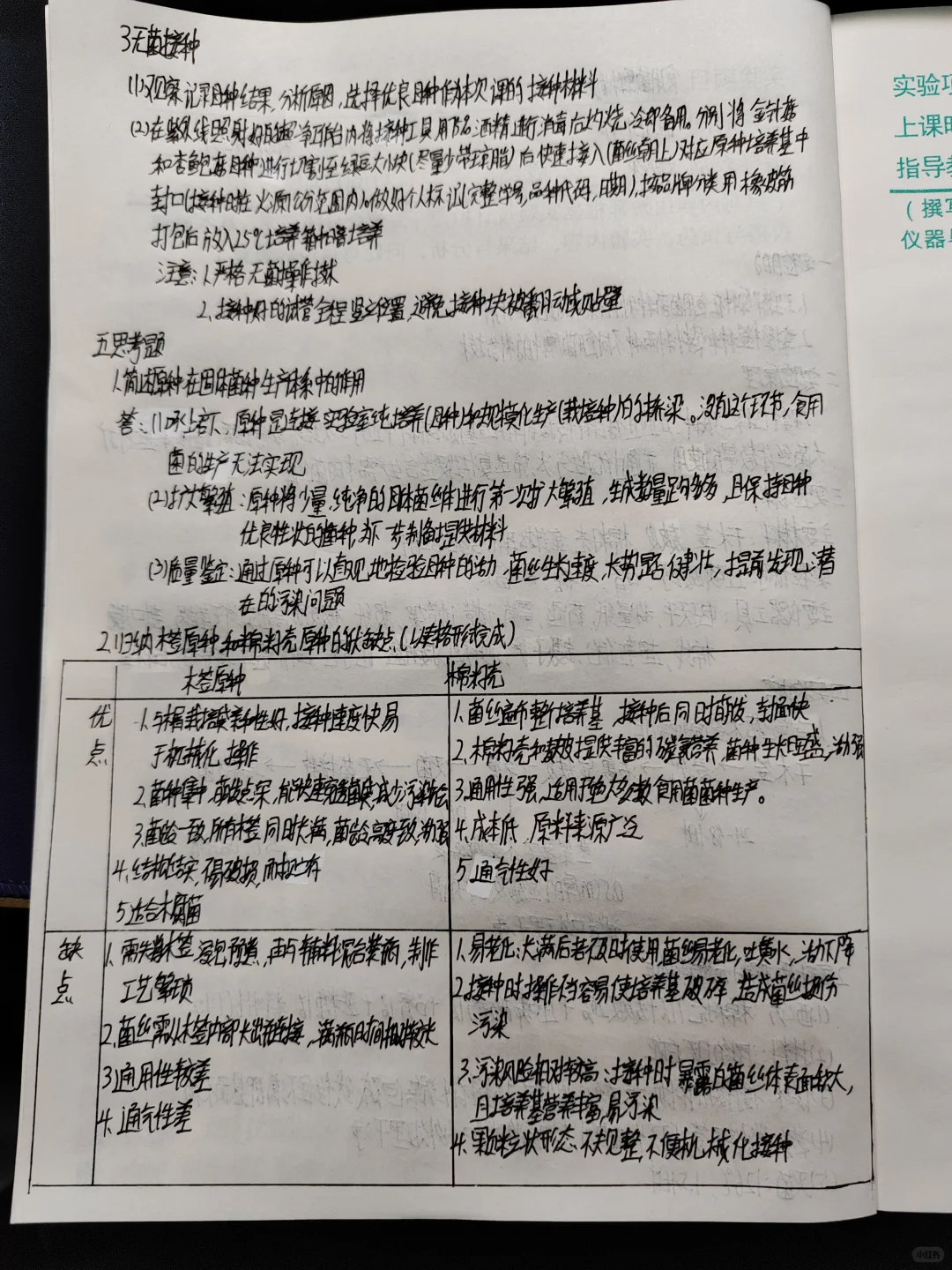 食用菌栽培实验报告（二）