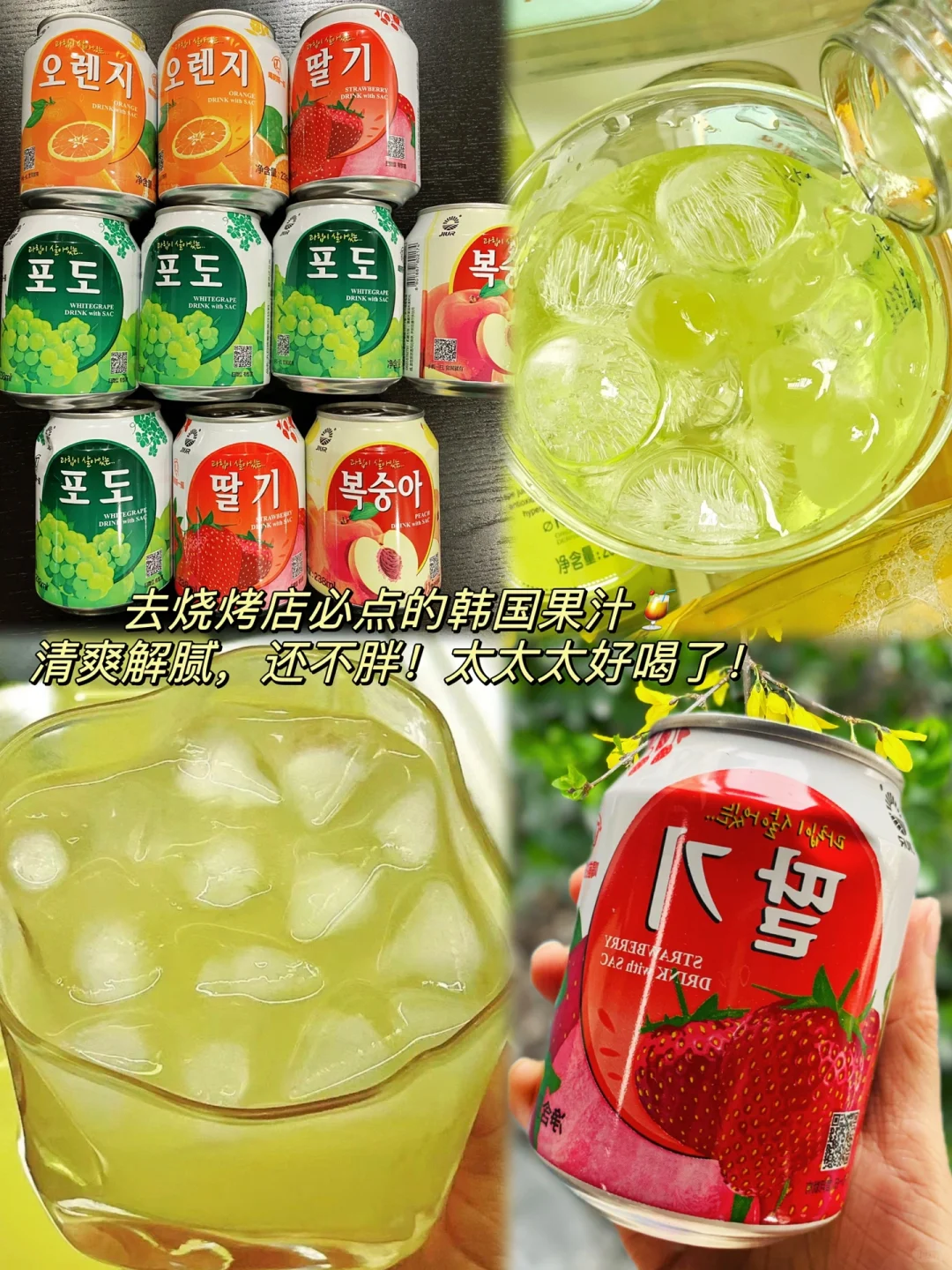 韩国九日果肉果汁饮料