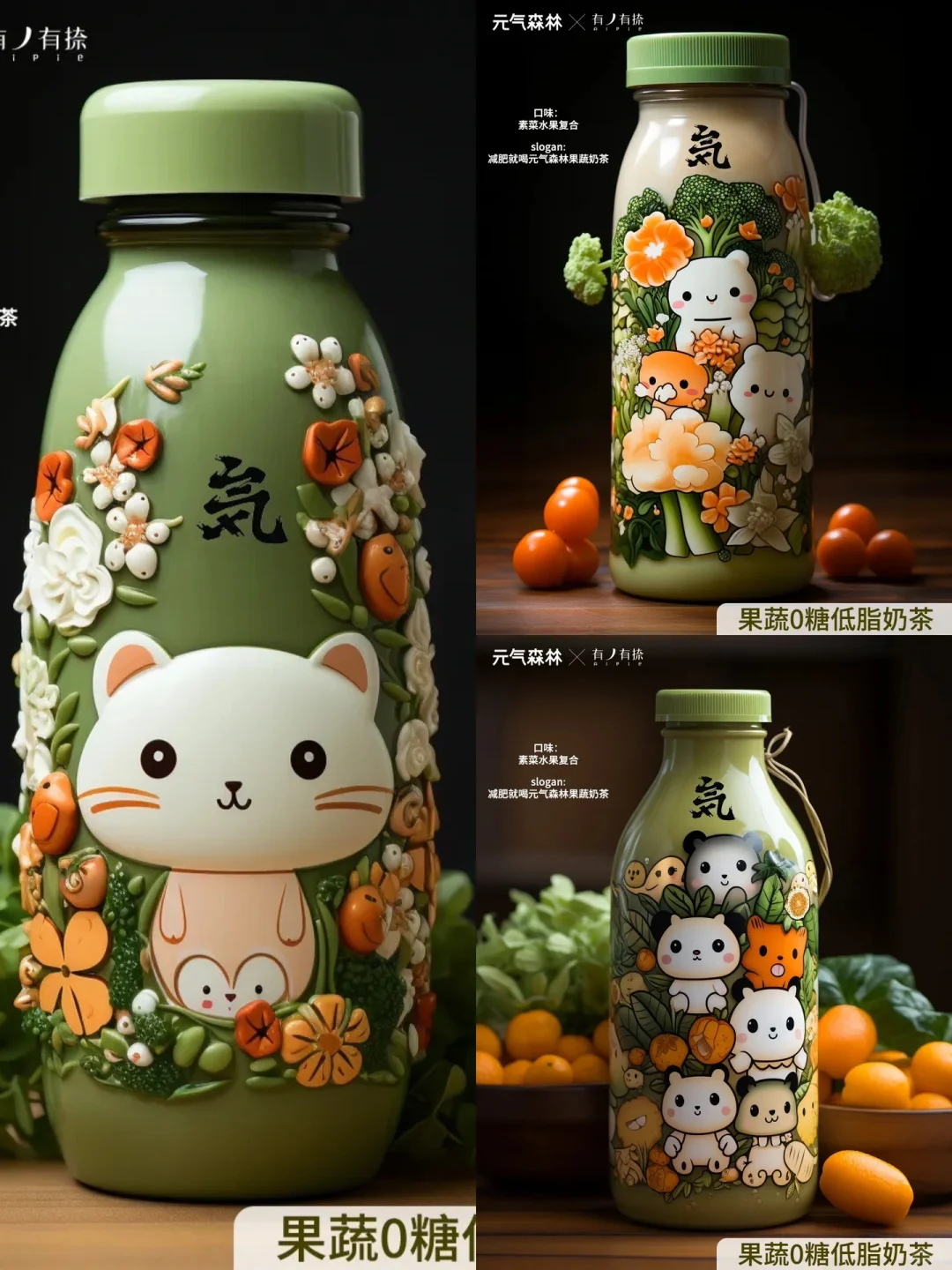 饮料产品AI创意大赛｜第二周评选结果出炉‼️