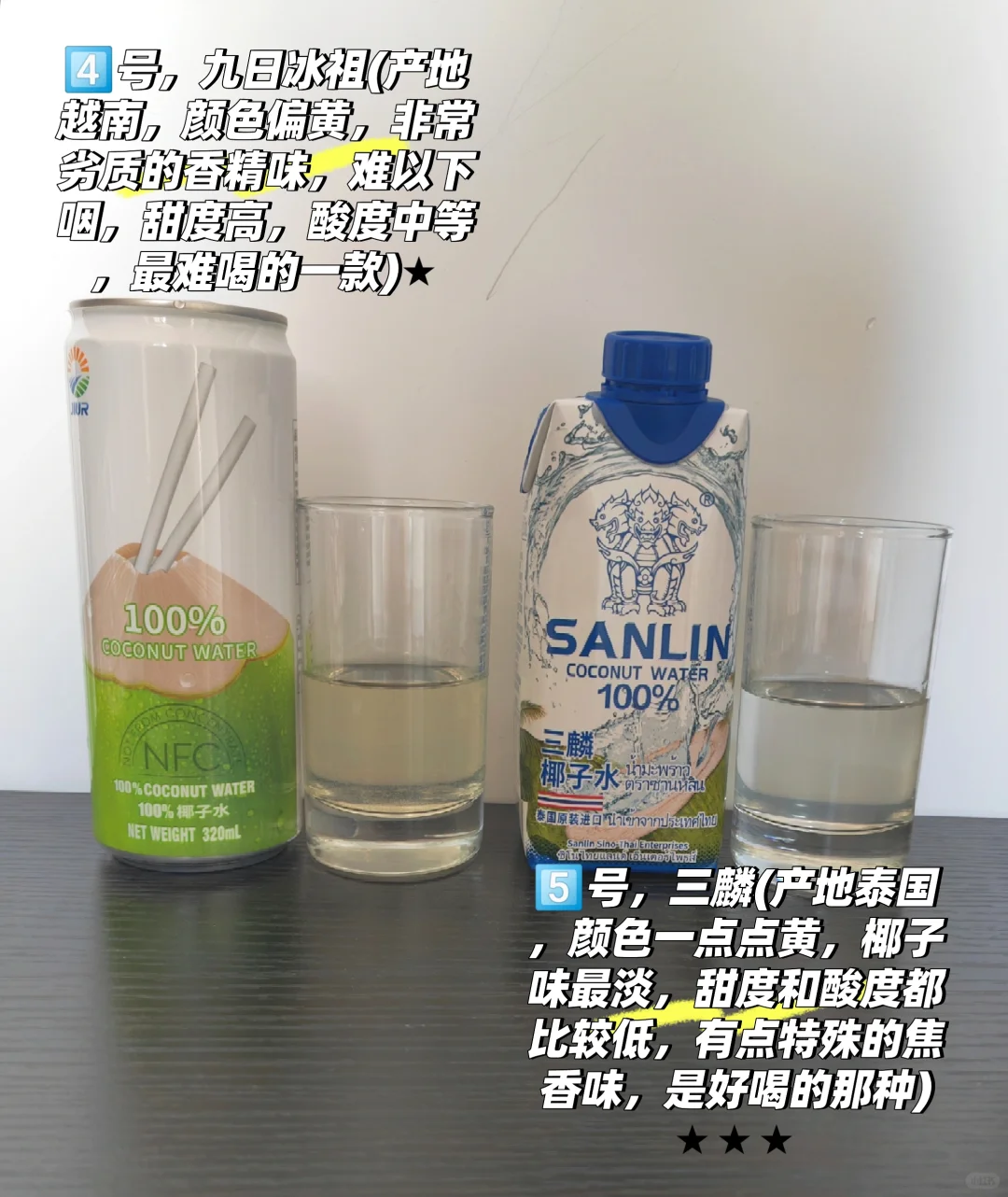 ?椰子水测评
