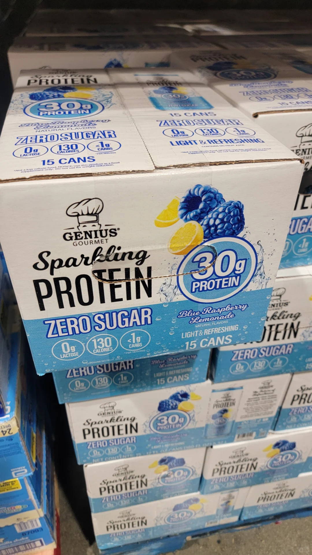 这个有人喝过吗？高蛋白气泡饮料？