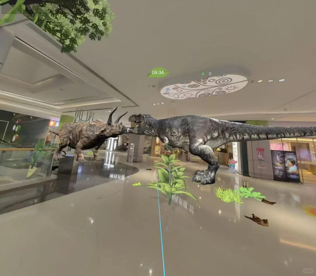 商场居然有虚实结合的MR游戏？