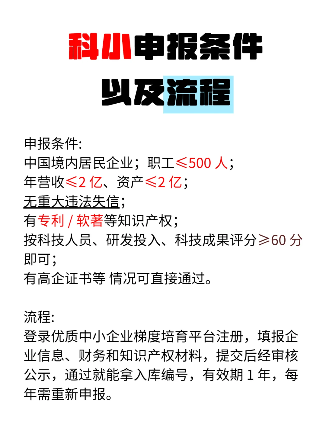 2026 年科小申报条件 + 流程