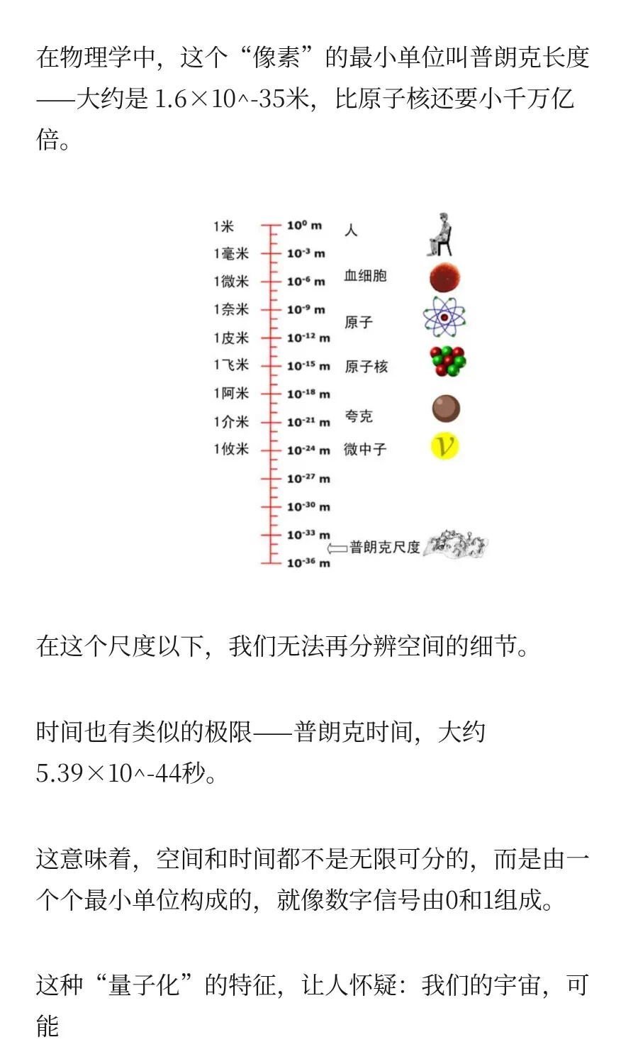为了说明世界是虚拟的，研究者列出了6个“