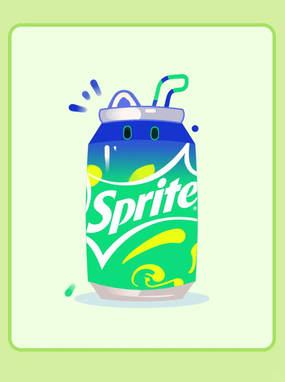 多彩饮品 I 把劲爽画进饮品中~~