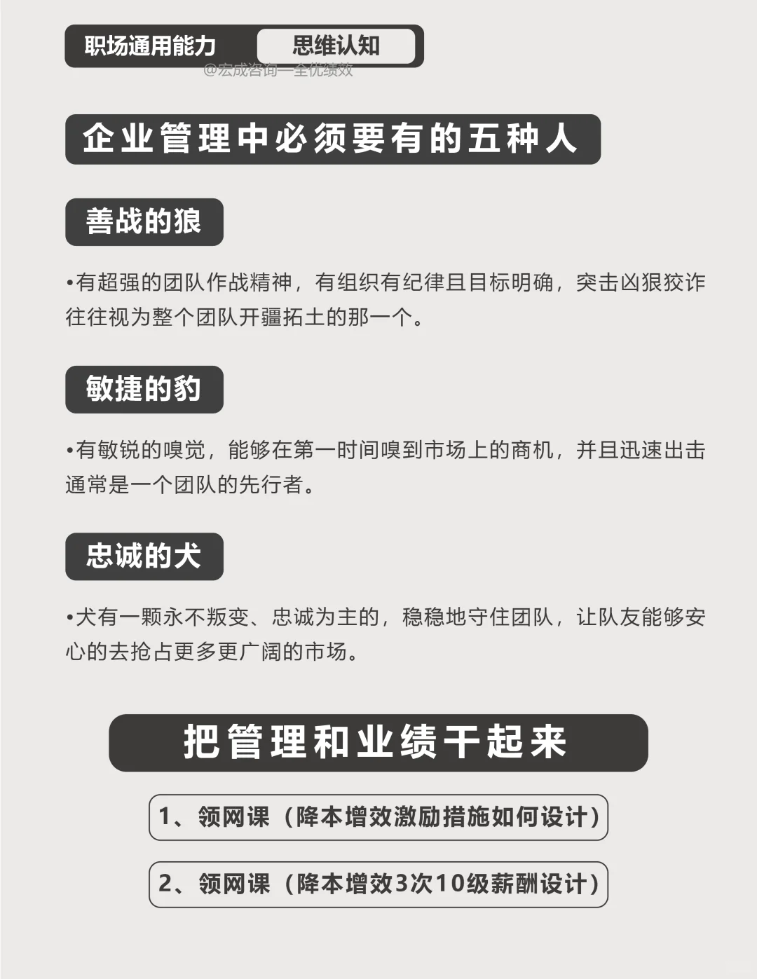 企业管理中不可或缺的五种角色
