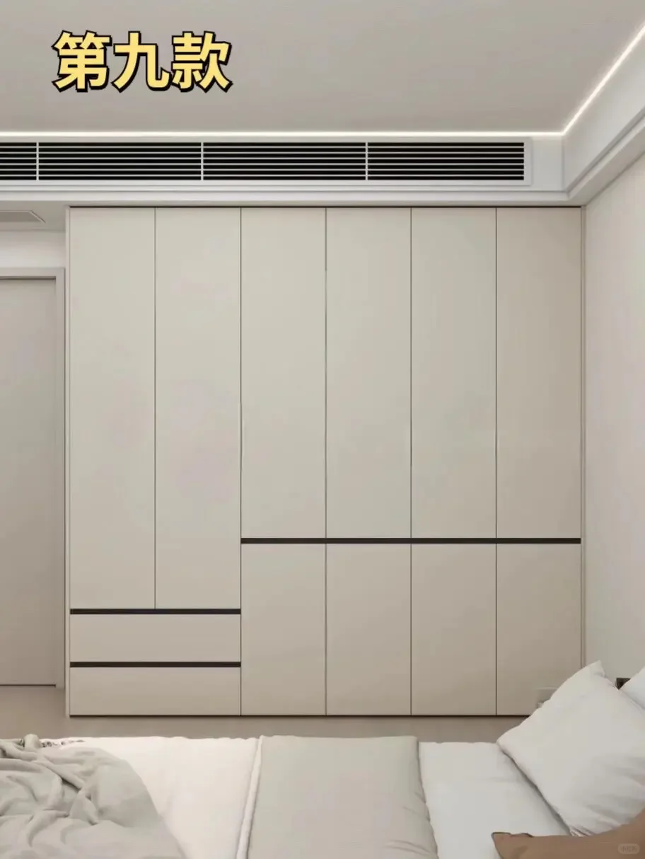 抄作业！25年爆?的9款分段式衣柜设计。