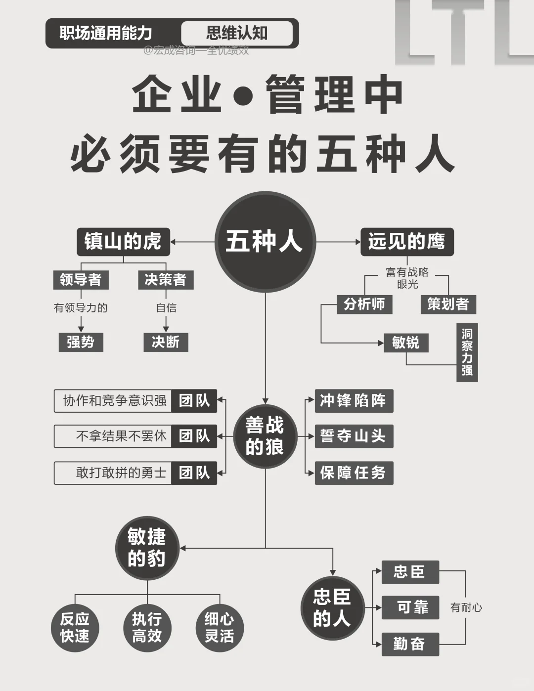 企业管理中不可或缺的五种角色