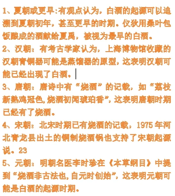 白酒起源