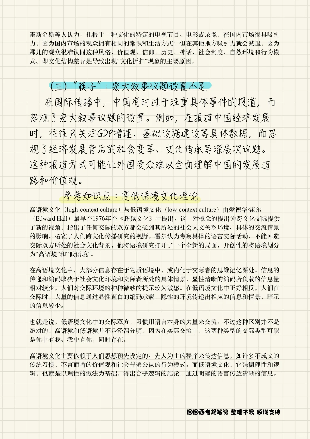 国际传播框架素材分享