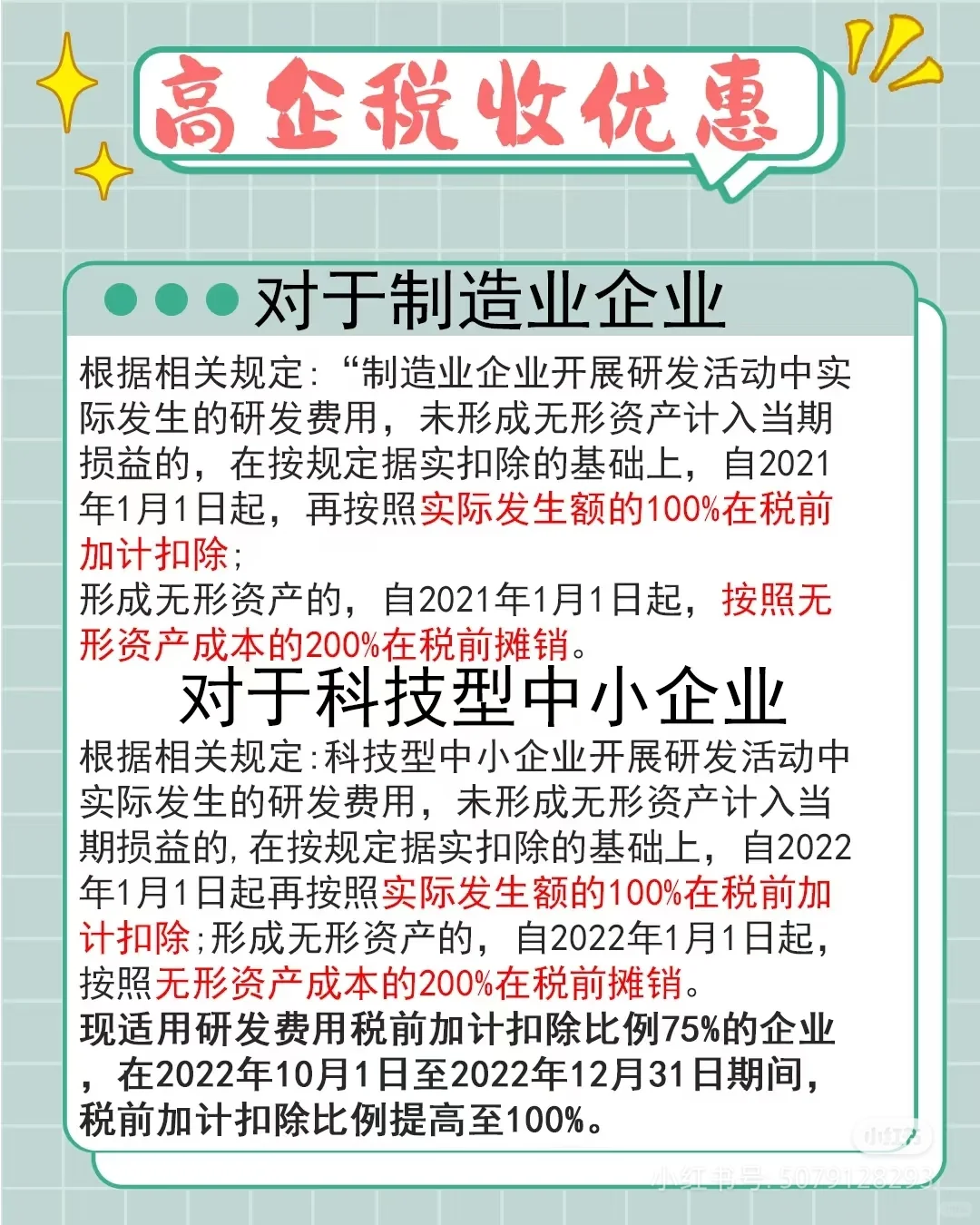 这图介绍了高新技术企业享有的一些 税收优惠