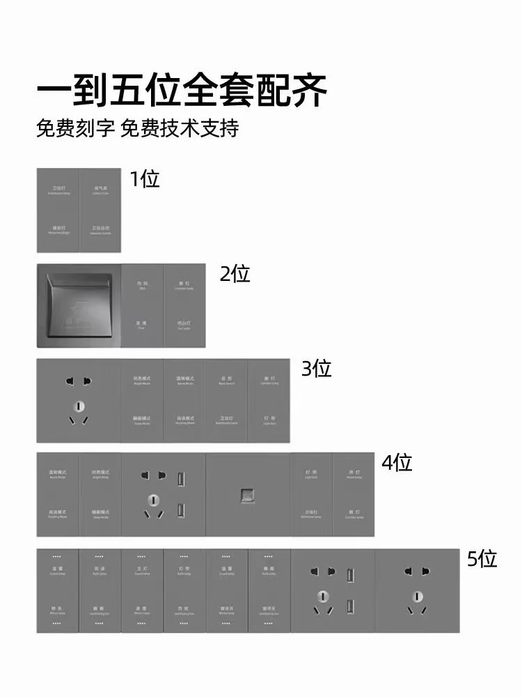 智能家居智慧酒店开关面板生产厂家