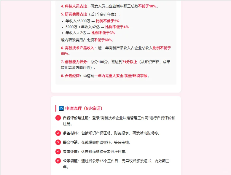 ?高新技术企业认定最全指南！