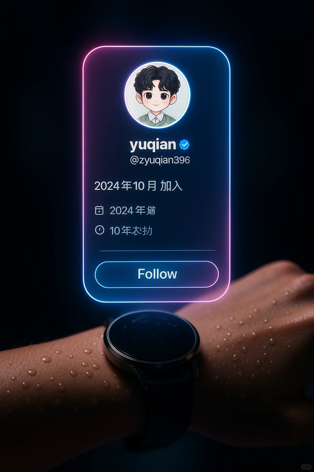 ai还可以这样玩？未来风社交界面（提示词）