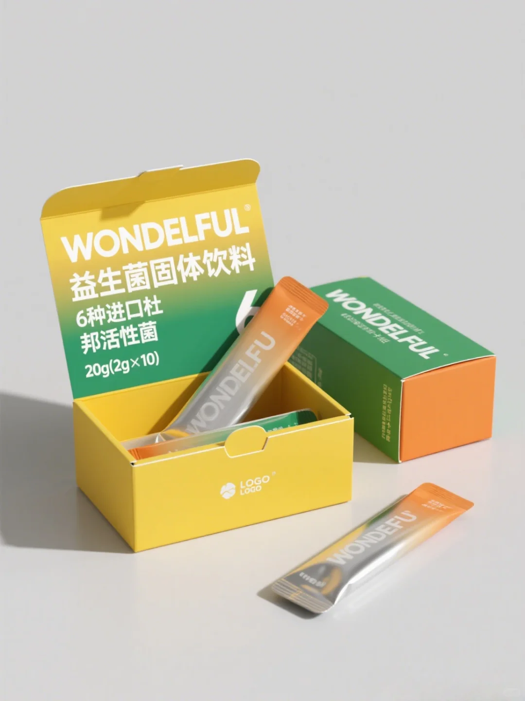 益生菌包装设计分享，健康活力的轻松感