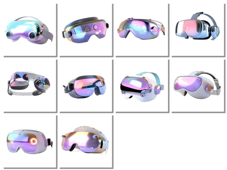 50张VR眼镜png素材,沉浸未来,视界无界