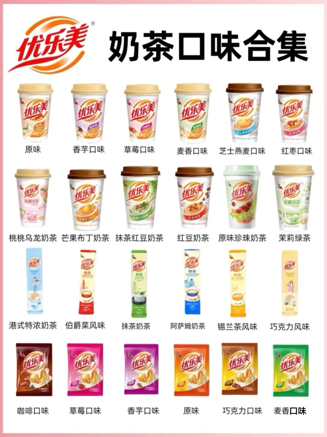 优乐美奶茶口味合集