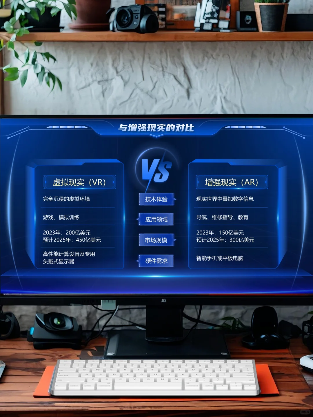 超酷的虚拟现实主题PPT模板✨