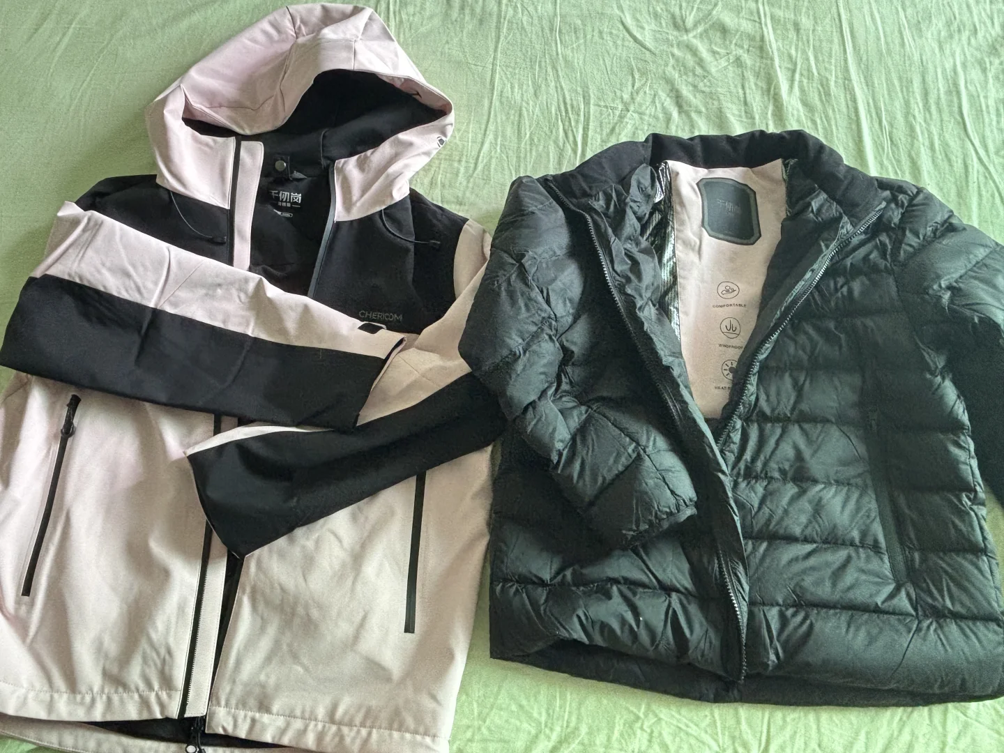 羽绒服收货实物点评