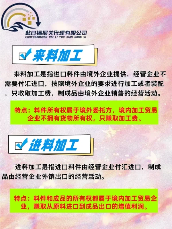 关于加工贸易（一）