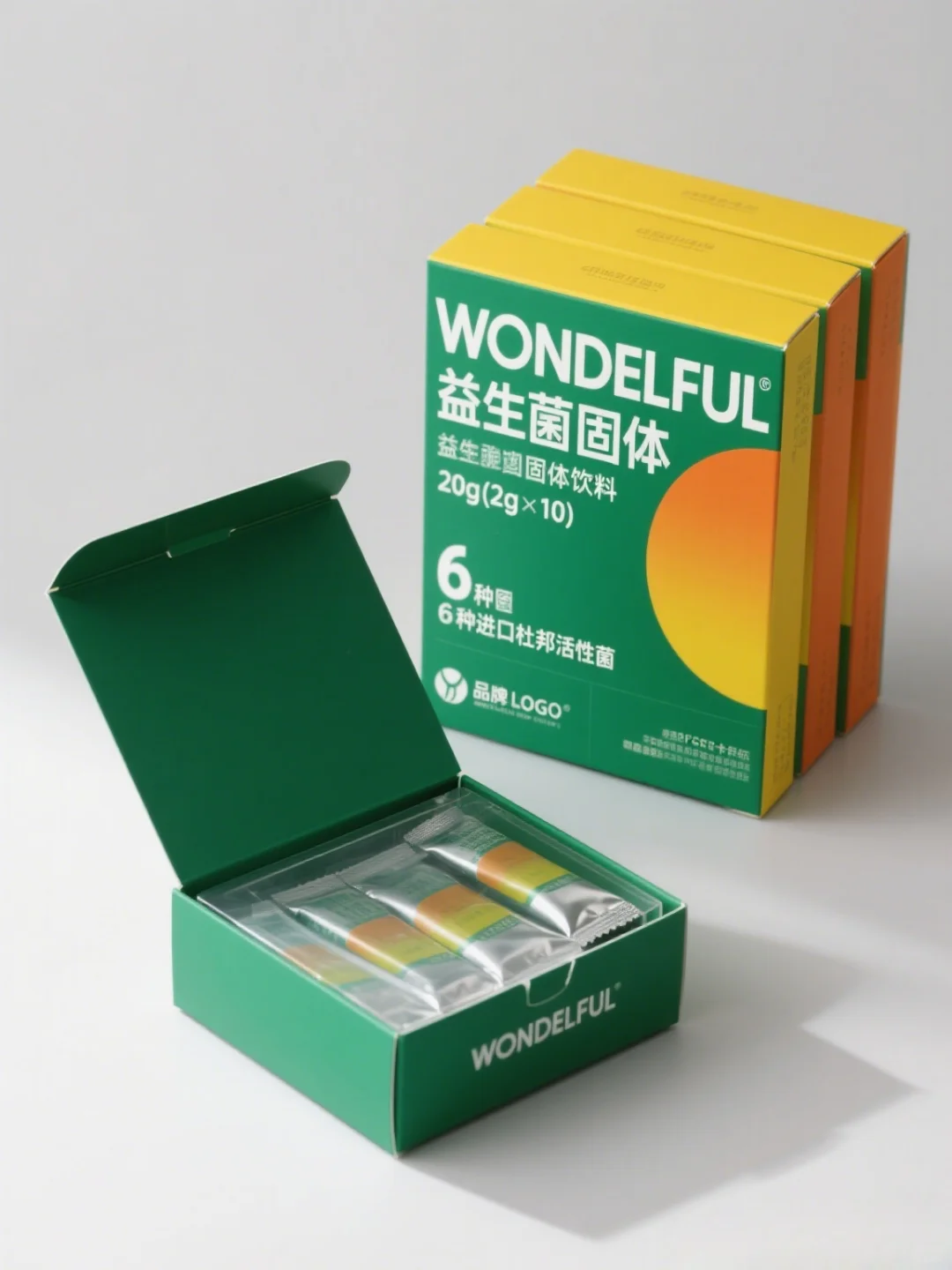 益生菌包装设计分享，健康活力的轻松感