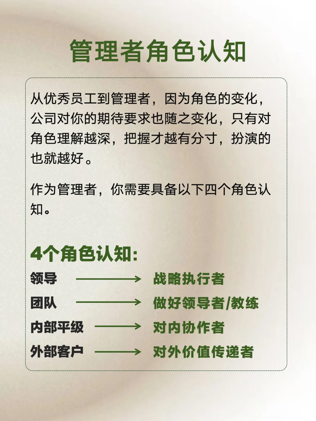 这4个角色认知晋升管理层必备