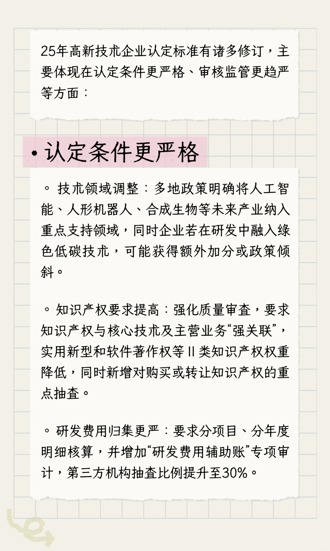 25年高新技术企业修订后是什么样子的？