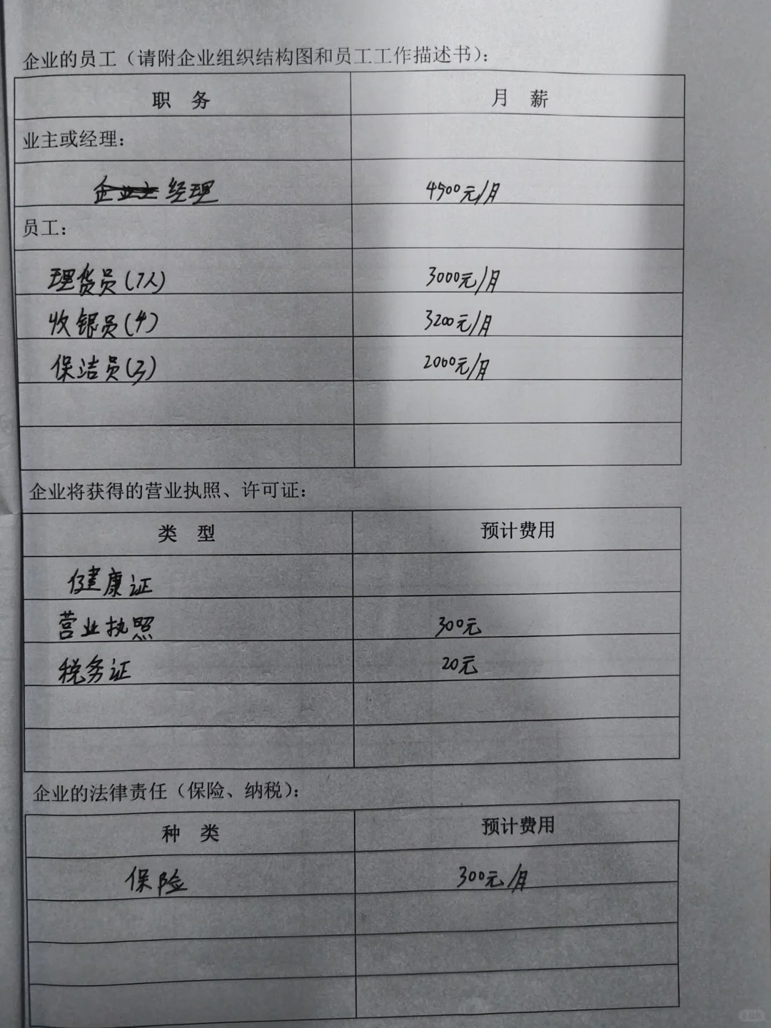 创业计划书（大学生版）