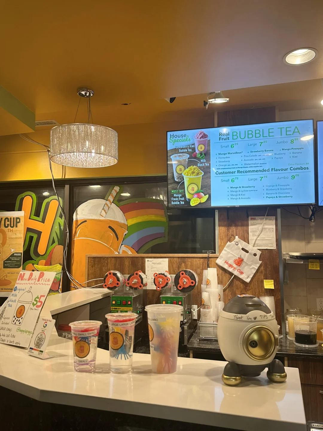 卡尔加里纯水果冰沙饮料店 Happy Cup