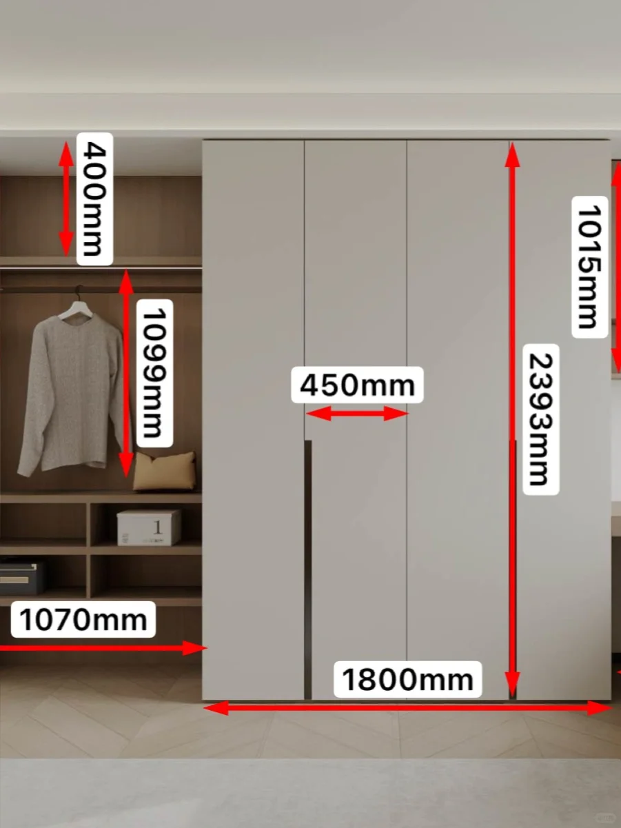 代简约次卧全屋定制衣柜设计，住十年都不乱