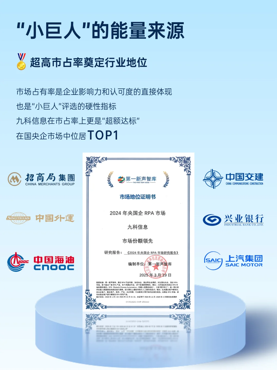 重磅|九科信息!国家级“小巨人”!