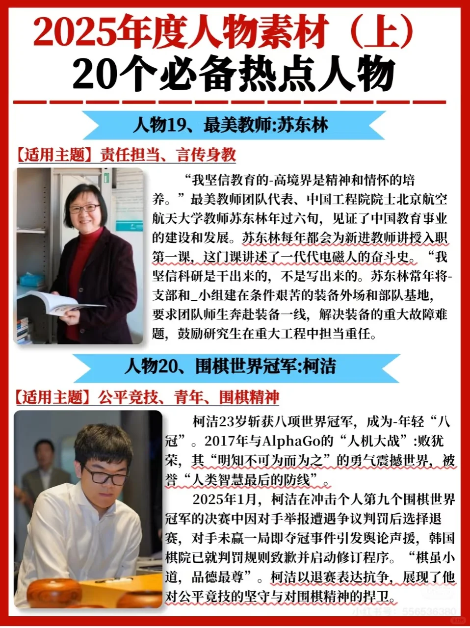 人物素材积累?2025年20组必备人物素材✅