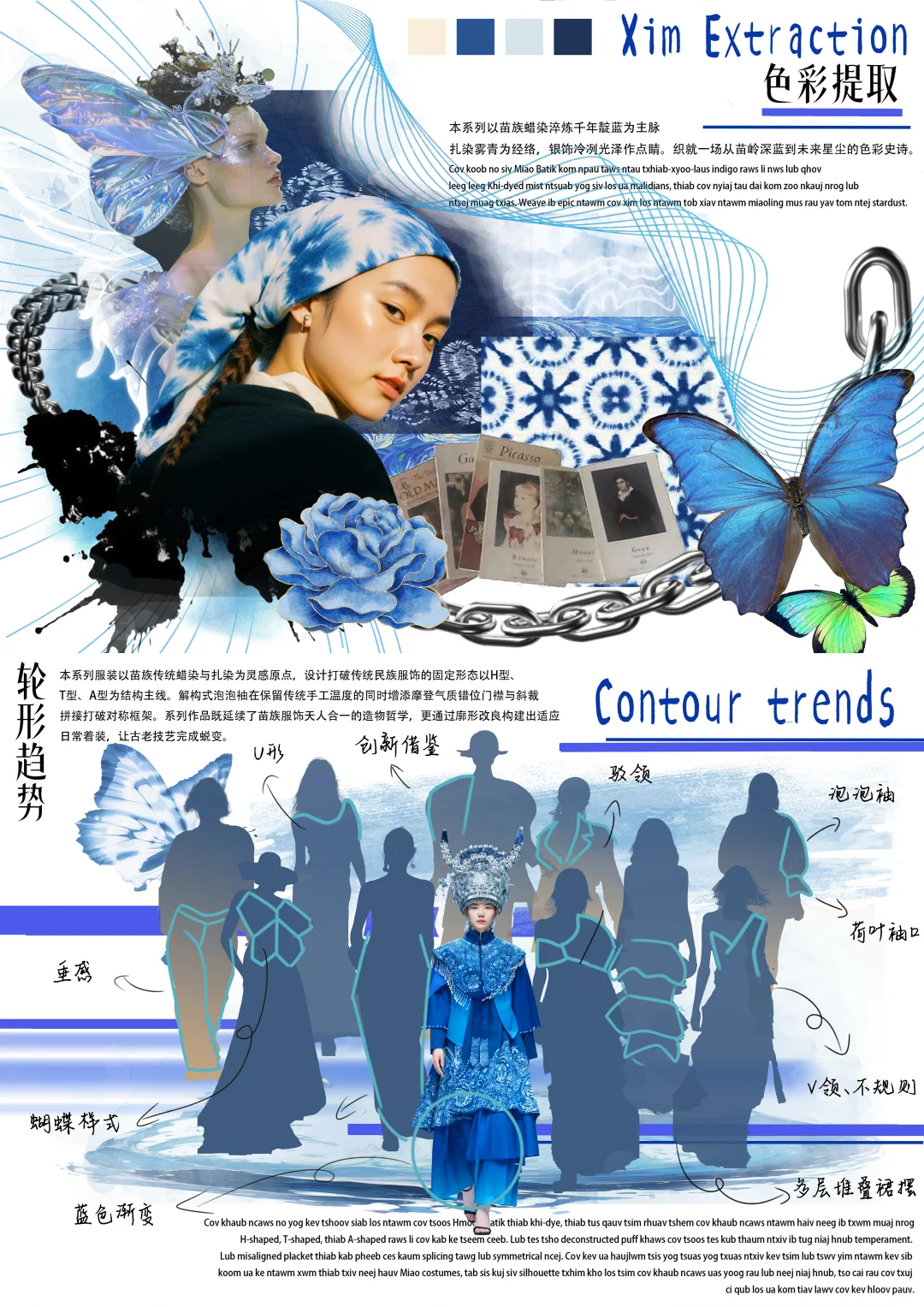 好创意国奖作品分享—苗族蜡染扎染服装设计