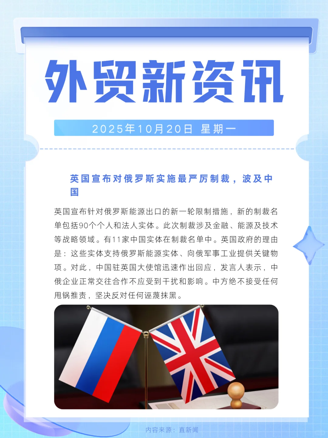 外贸新资讯‖20251020