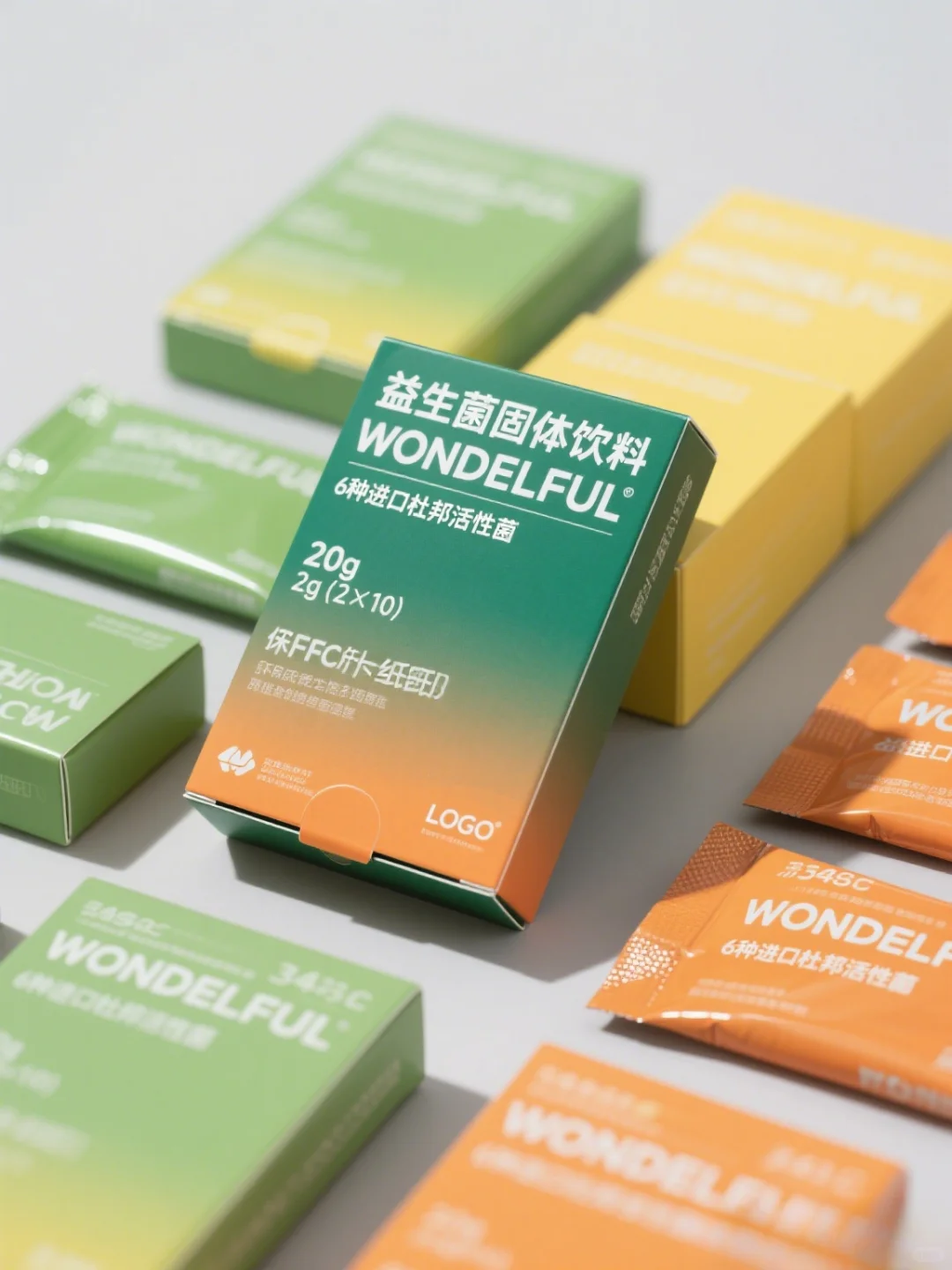 益生菌包装设计分享，健康活力的轻松感