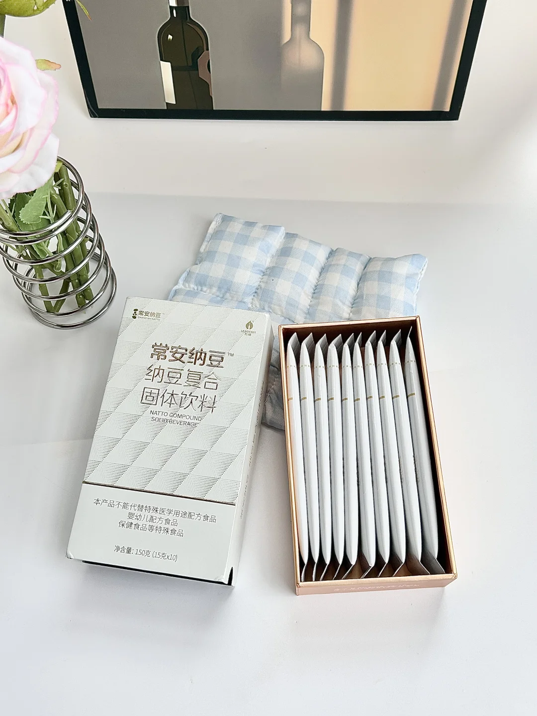 这固体饮料，每天一条很方便哦～