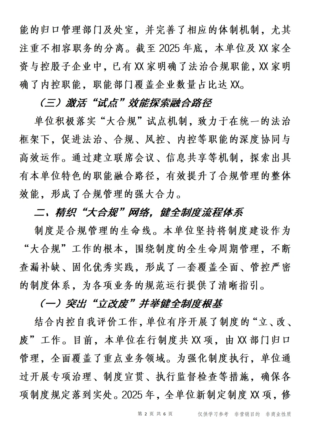 2025年度“大合规”工作报告 迅规蹈矩