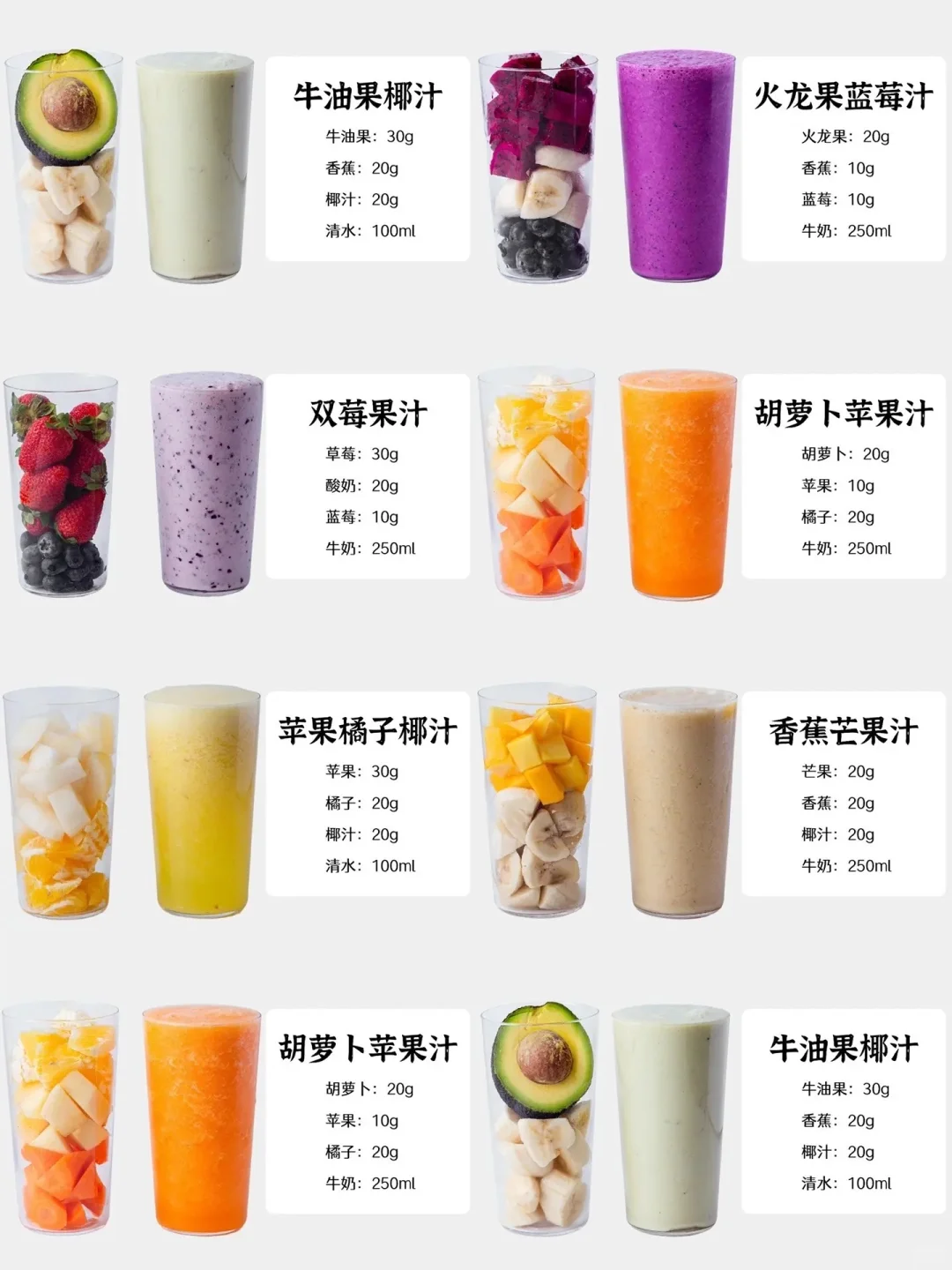 多款鲜榨果汁搭配‼️