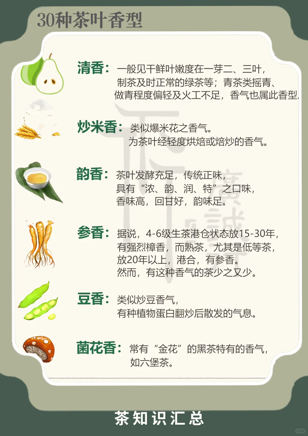 30种茶叶香型|看完就是品茶大佬