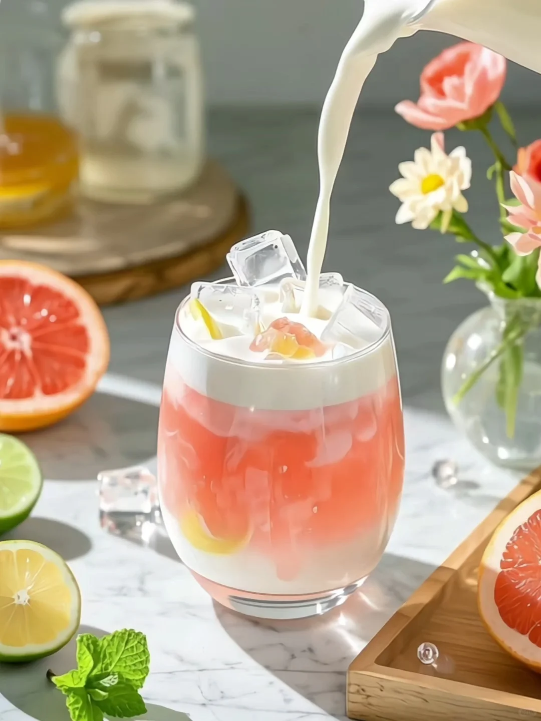 安卓也能出live图了｜ins风西柚柠檬茶教程