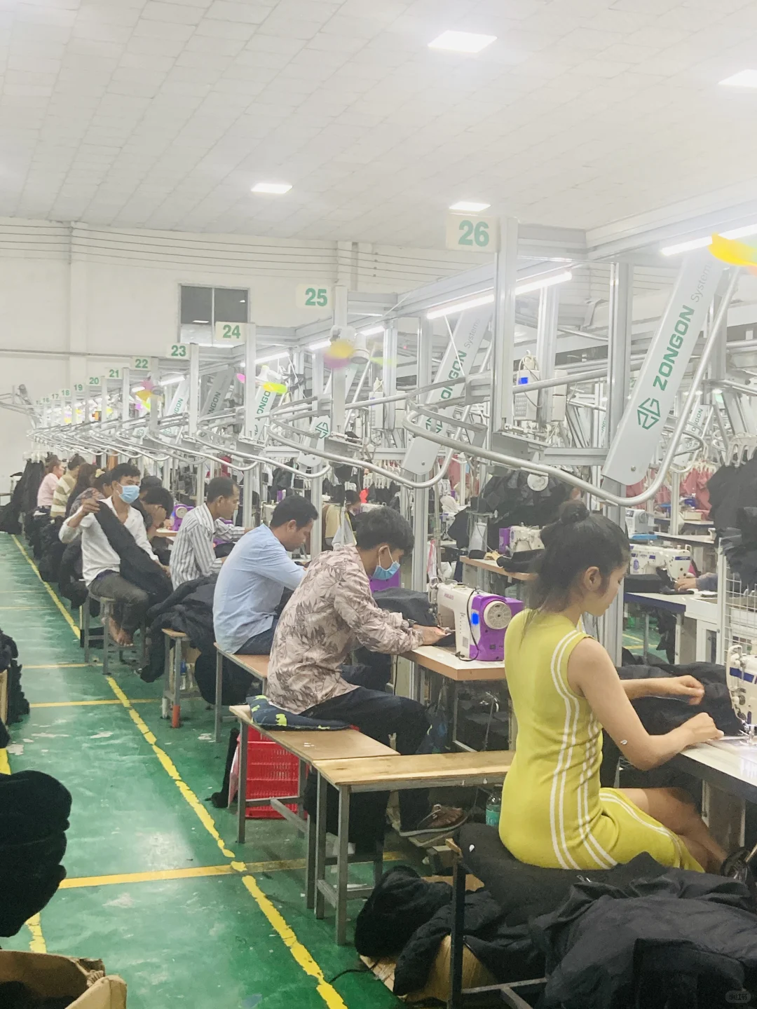 Garments Factory in Cambodia柬埔寨服装厂