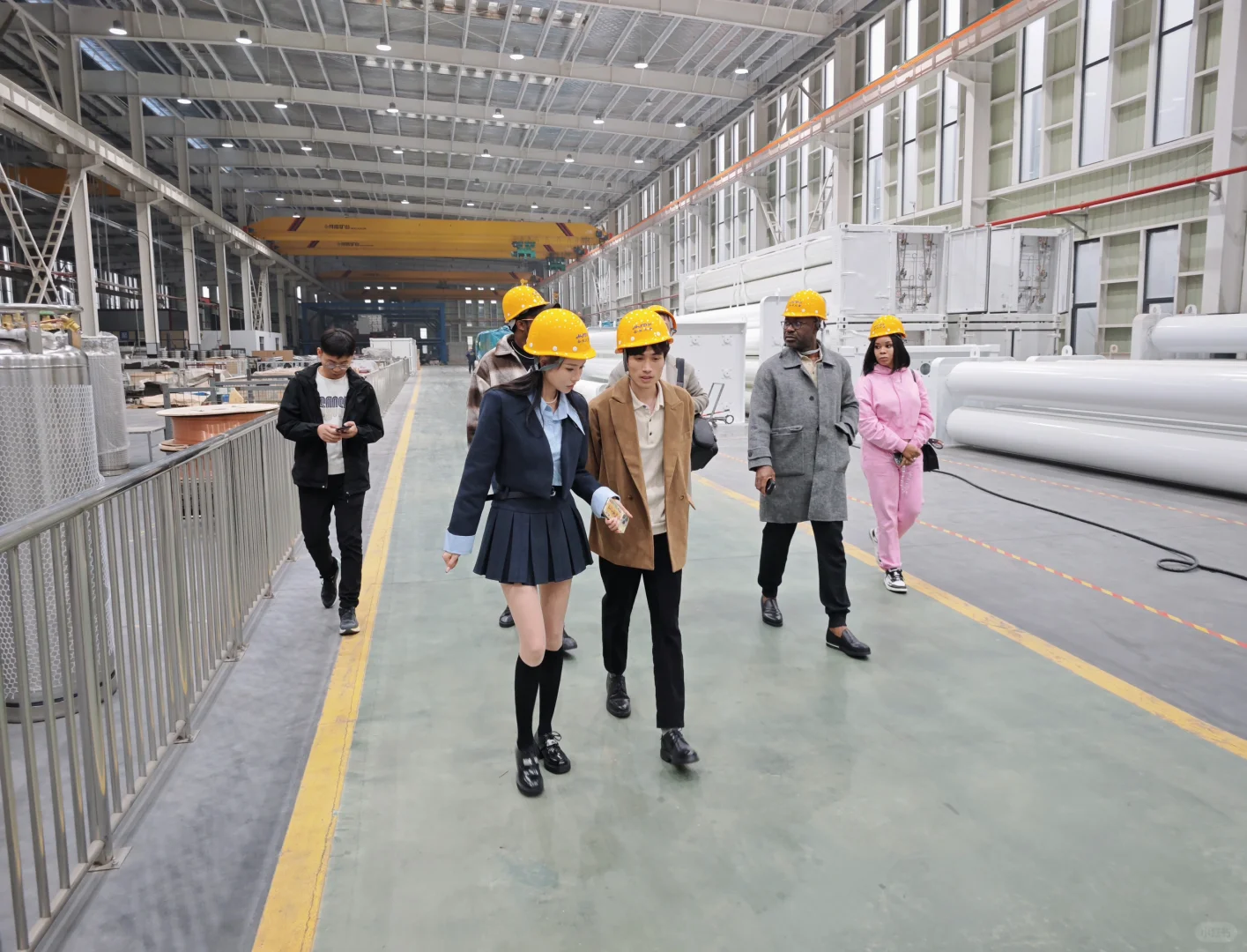 周六非洲客户看厂