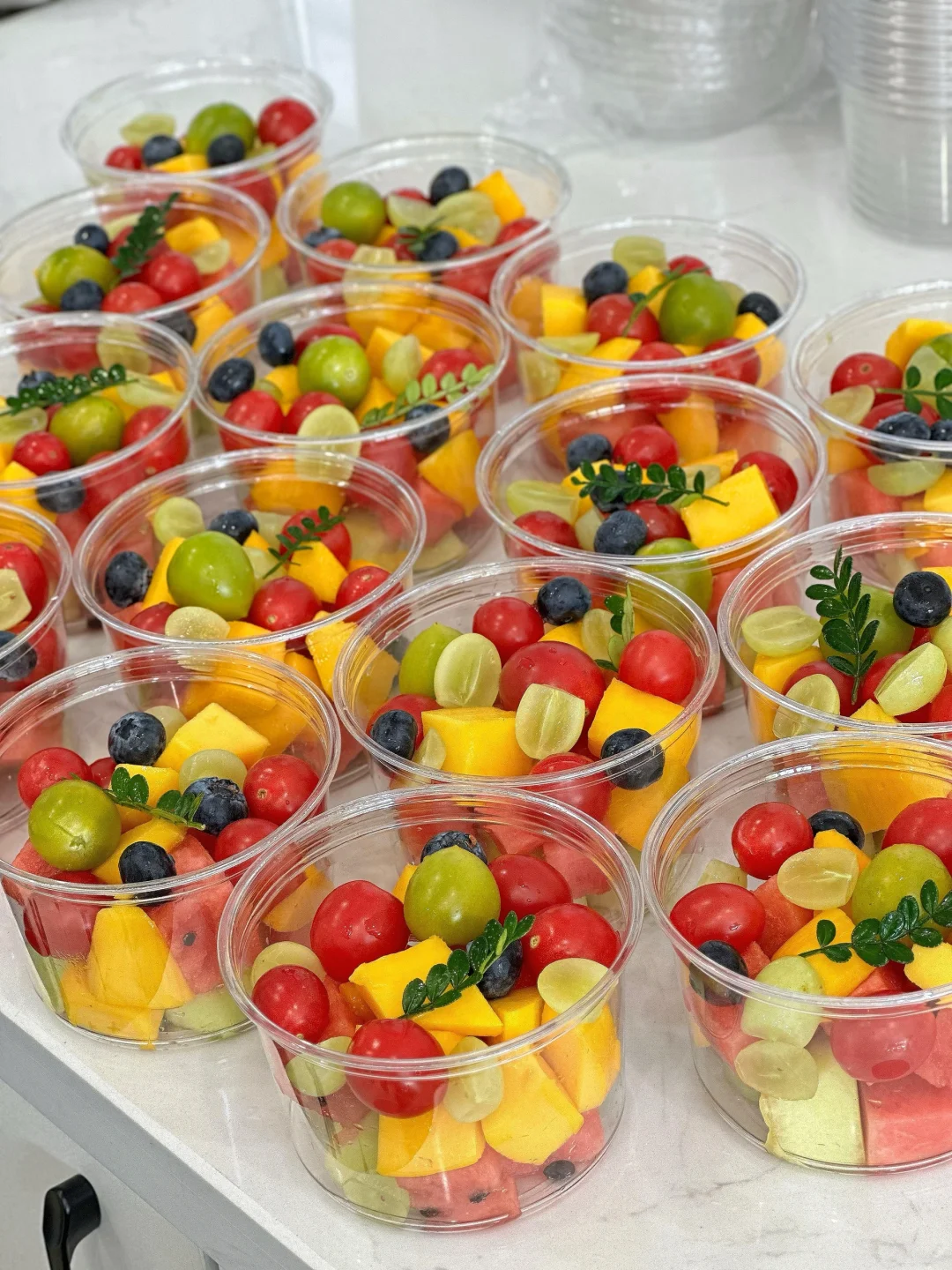 在嘉善｜学校一人份水果杯