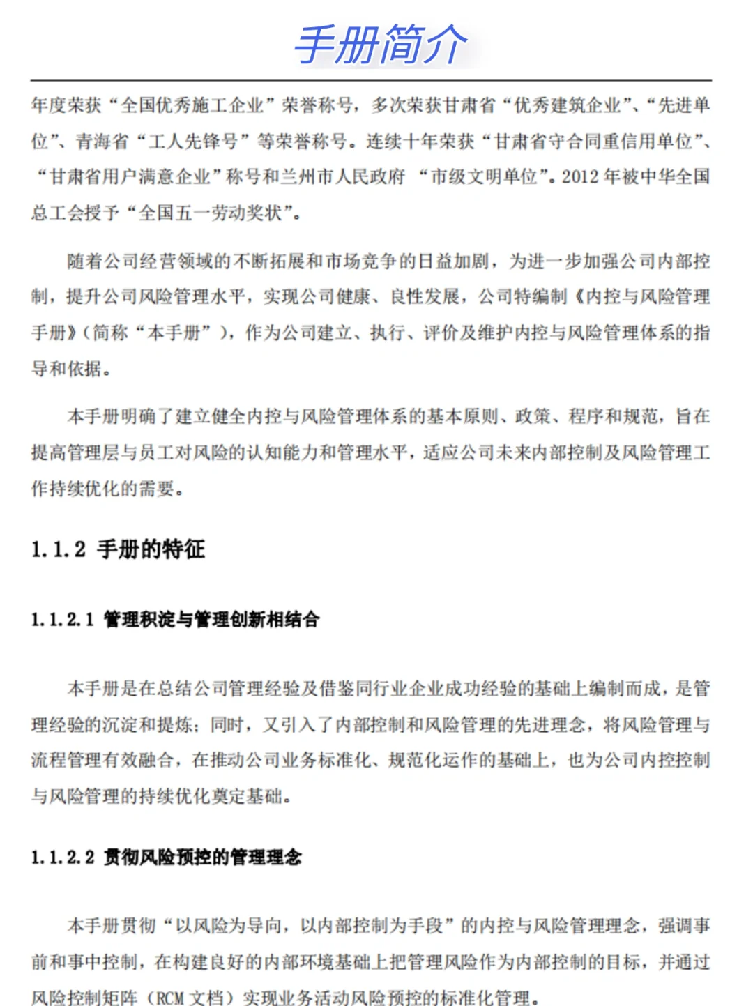 ?央企内控全解：风险管理与应对手册?