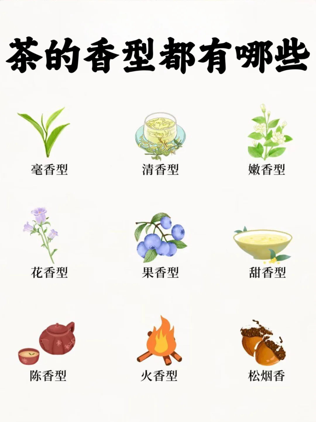 ? 探索茶的九大香型 ，茶的香型大揭密?