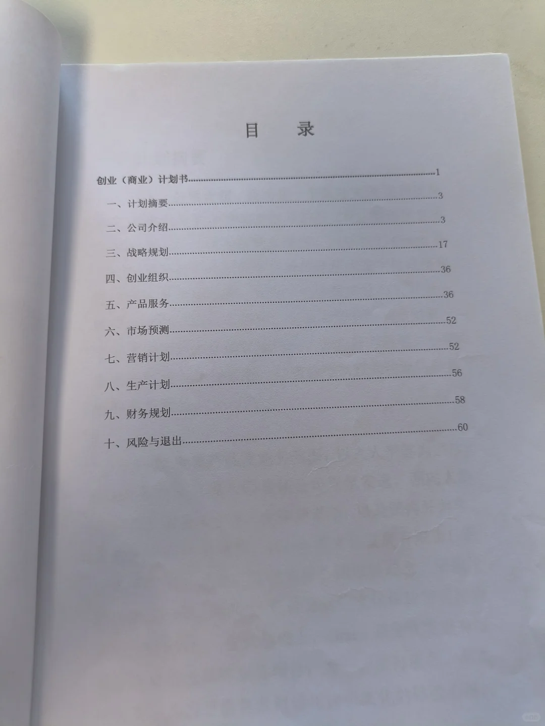 茶文化创业计划书