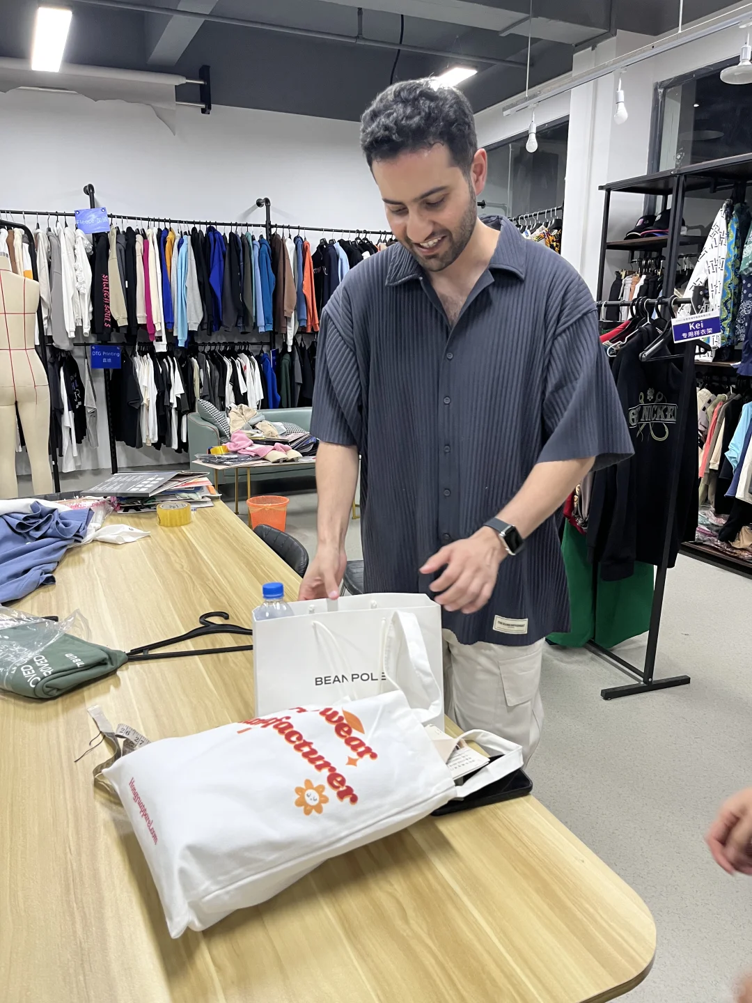 外贸服装公司日常