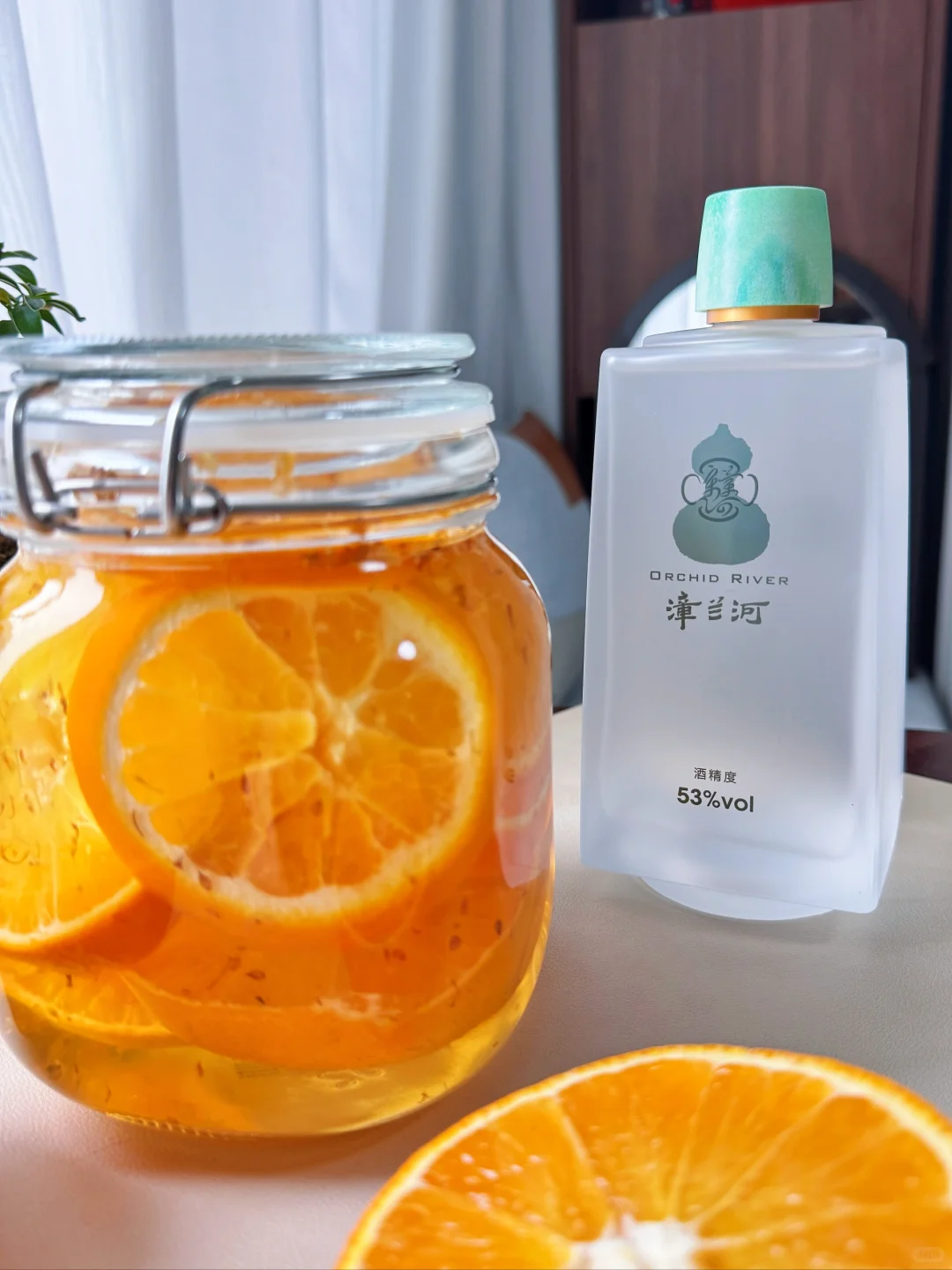 封神了我的天，桂花香橙泡酒简直太美丽了～