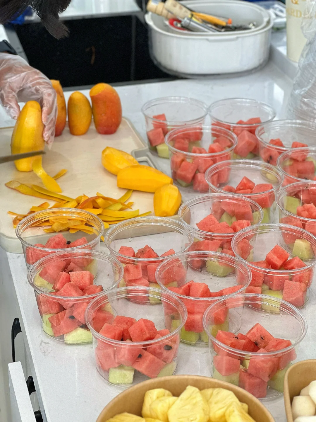 在嘉善｜学校一人份水果杯